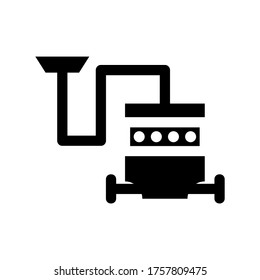 icono de aspirador o logotipo símbolo de signo aislado ilustración vectorial de alta calidad estilo negro iconos vectores
