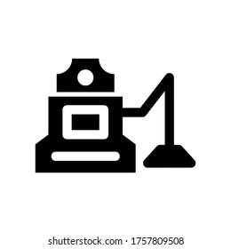 Staubsauger-Symbol oder -Logo einzeln auf Zeichen, Vektorgrafik - hochwertige Vektorsymbole im schwarzen Stil
