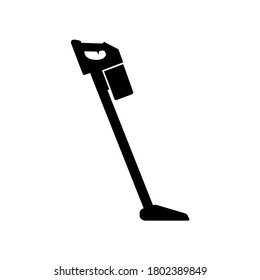 Icono del limpiador de vacío, logotipo aislado en fondo blanco