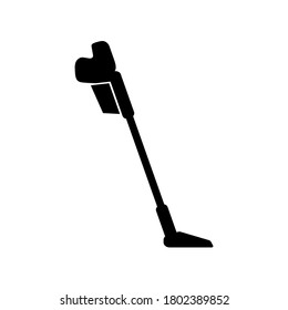 Icono del limpiador de vacío, logotipo aislado en fondo blanco