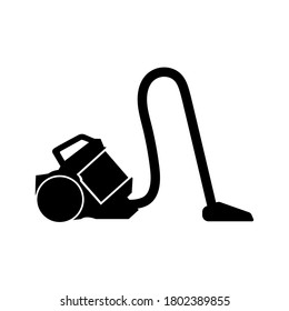Vacuum cleaner icon, logo isolated on white background