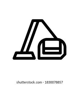 vacuum cleaner icon or logo isolated sign symbol vector illustration - high quality black style vector icons
