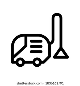vacuum cleaner icon or logo isolated sign symbol vector illustration - high quality black style vector icons

