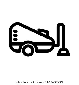vacuum cleaner icon or logo isolated sign symbol vector illustration - high quality black style vector icons
