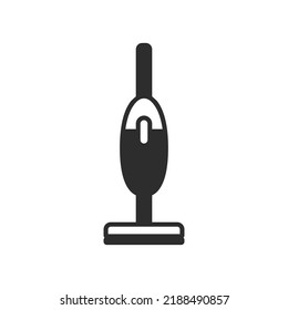Vacuum cleaner icon. Monochrome symbol. Vector illustration