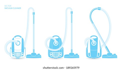 Vacuum cleaner icon on white background - vector.