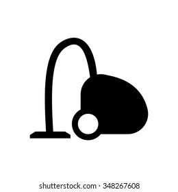 Vacuum cleaner icon on white background