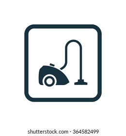 vacuum cleaner icon, on white background