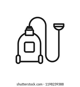 Vacuum cleaner icon. Outline illustration of vacuum cleaner vector icon for web
