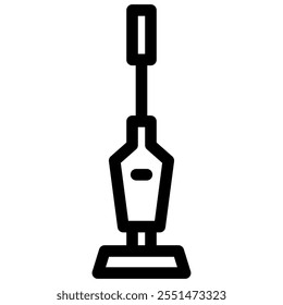 vacuum cleaner icon in outline style