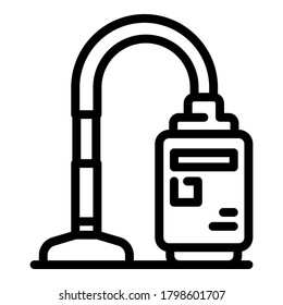Vacuum cleaner icon. Outline vacuum cleaner vector icon for web design isolated on white background