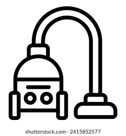 Vacuum cleaner icon outline vector. Broom home floor. Dirty ironing