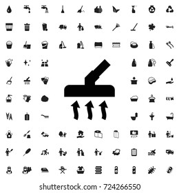Vacuum cleaner icon. set of filled cleaning icons.