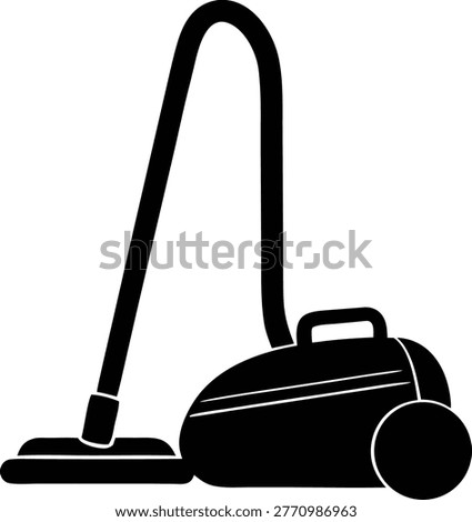 Vacuum cleaner icon silhouette vector