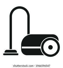 Icono del limpiador de vacío. Ilustración simple del icono vectorial del filtro de vacío para el diseño web aislado en fondo blanco