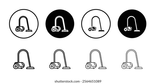 Vacuum cleaner Icon Symbol mark in filled style