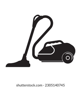 Diseño de ilustración vectorial con símbolo de icono del limpiador de vacío.