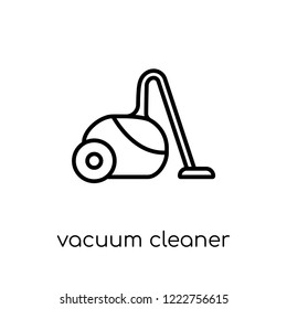 Vacuum cleaner icon. Trendy modern flat linear vector Vacuum cleaner icon on white background from thin line Electronic devices collection, editable outline stroke vector illustration