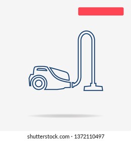Vacuum cleaner icon. Vector concept illustration for design.