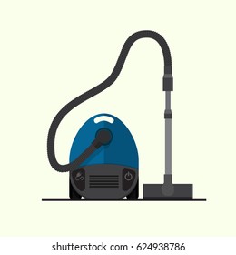 Vacuum cleaner icon vector flat design