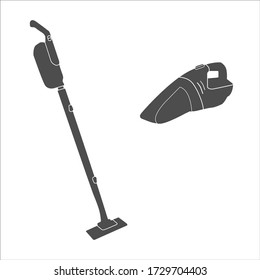 Icono del limpiador de vacío. Ilustración vectorial.