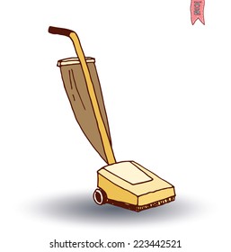  vacuum cleaner icon, vector illustration