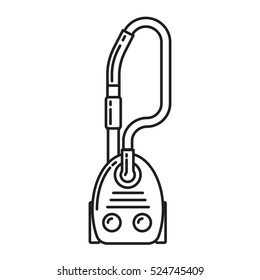 Vacuum cleaner icon. Vector illustration on white background. Flat Vector icon