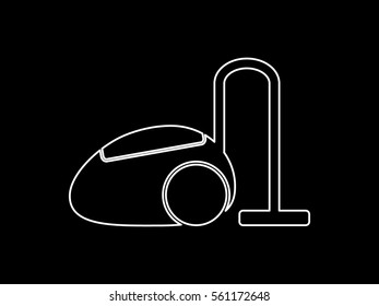 vacuum cleaner, icon, vector illustration eps10