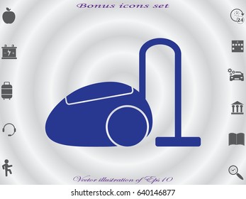 vacuum cleaner, icon, vector illustration eps10