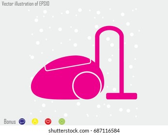 vacuum cleaner, icon, vector illustration eps10