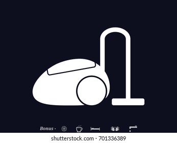 vacuum cleaner, icon, vector illustration eps10