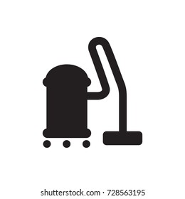 vacuum cleaner icon vector isolated on white background