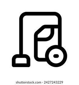 vacuum cleaner icon. vector line icon for your website, mobile, presentation, and logo design.