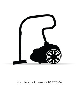 vacuum cleaner for icon vector on white