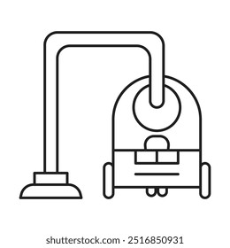 Vector del icono del aspirador en el fondo blanco