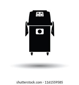 Vacuum cleaner icon. White background with shadow design. Vector illustration.