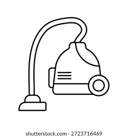 Icono de aspiradora con fondo blanco Ilustración de stock de Vector