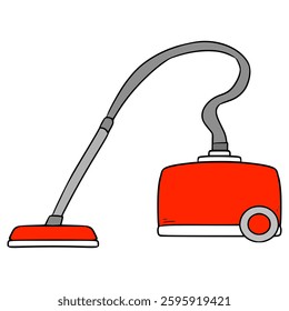 vacuum cleaner illustration hand drawn isolated vector