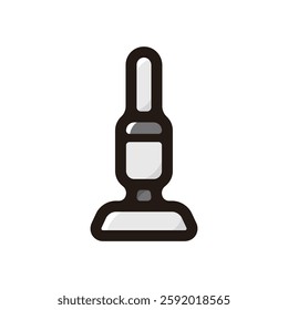 Vacuum cleaner illustration icon.Simple vector outline, clipart for graphic design.