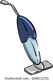 Vacuum cleaner, illustration, vector on white background