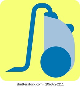 Vacuum cleaner, illustration, vector, on a white background.