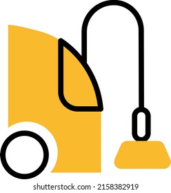 Vacuum cleaner, illustration, vector on a white background.