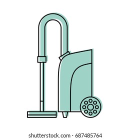 Vacuum cleaner isolated icon