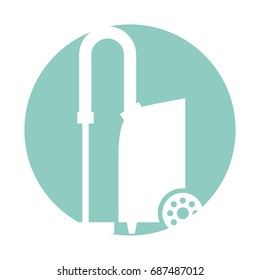Vacuum cleaner isolated icon