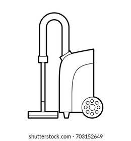 Vacuum cleaner isolated icon