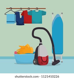vacuum cleaner with laundry service