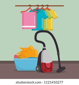 vacuum cleaner with laundry service