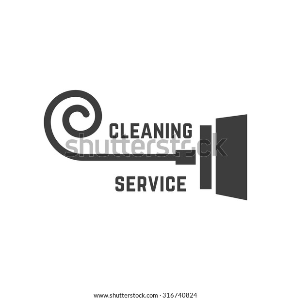 Vacuum Cleaner Like Cleaning Service Logo Stock Vector Royalty