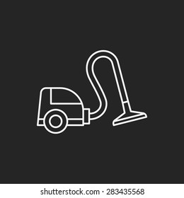 Vacuum cleaner line icon
