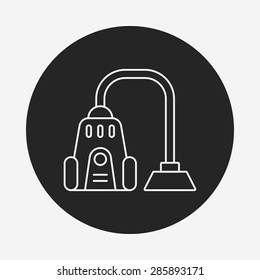 Vacuum cleaner line icon